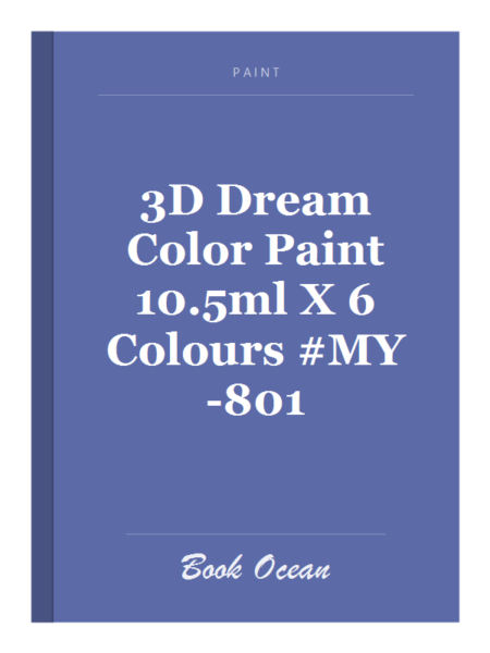 3D Dream Color Paint 10.5ml X 6 Colours #MY-801