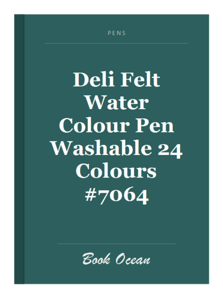 Deli Felt Water Colour Pen Washable 24 Colours #7064