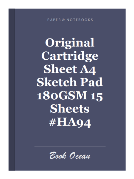 Original Cartridge Sheet A4 Sketch Pad 180GSM 15 Sheets #HA94