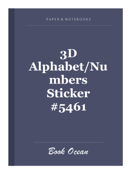 3D Alphabet/Numbers Sticker #5461