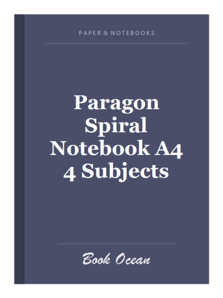 Paragon Spiral Notebook A4 4 Subjects