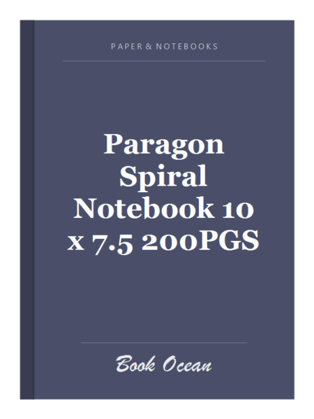 Paragon Spiral Notebook 10 x 7.5 200PGS