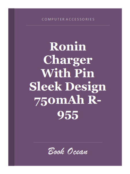 Ronin Charger With Pin Sleek Design 750mAh R-955