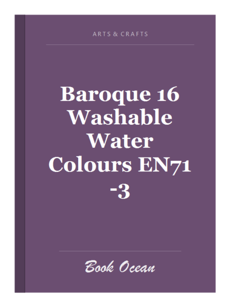 Baroque 16 Washable Water Colours EN71-3