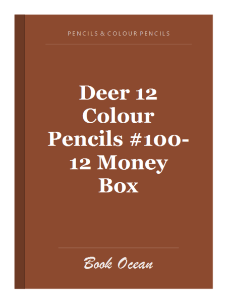 Deer 12 Colour Pencils #100-12 Money Box