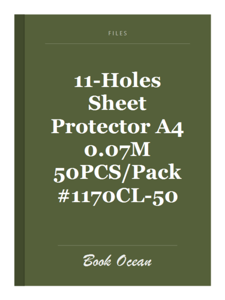 11-Holes Sheet Protector A4 0.07M 50PCS/Pack #1170CL-50