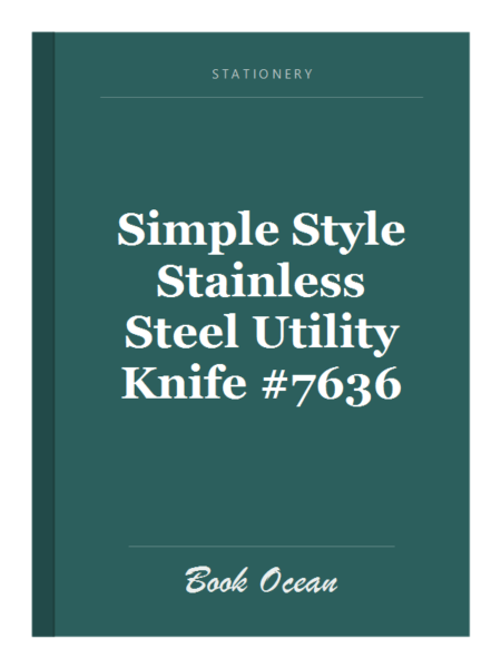 Simple Style Stainless Steel Utility Knife #7636