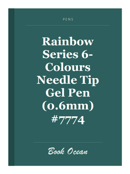 Rainbow Series 6-Colours Needle Tip Gel Pen (0.6mm) #7774