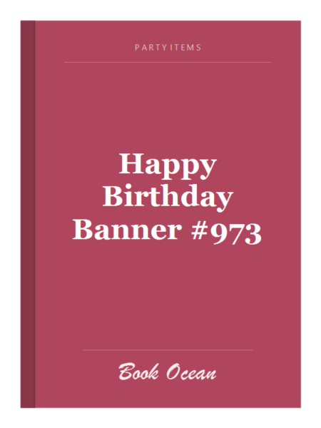 Happy Birthday Banner #973