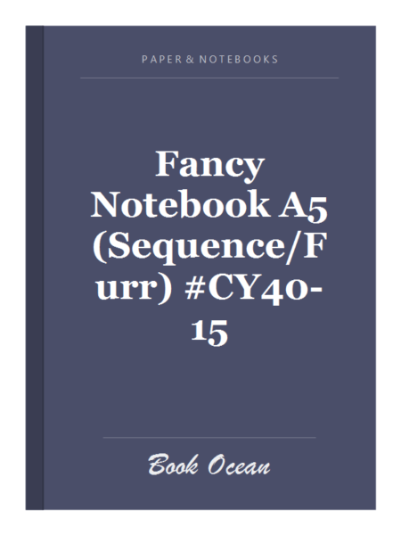 Fancy Notebook A5 (Sequence/Furr) #CY40-15