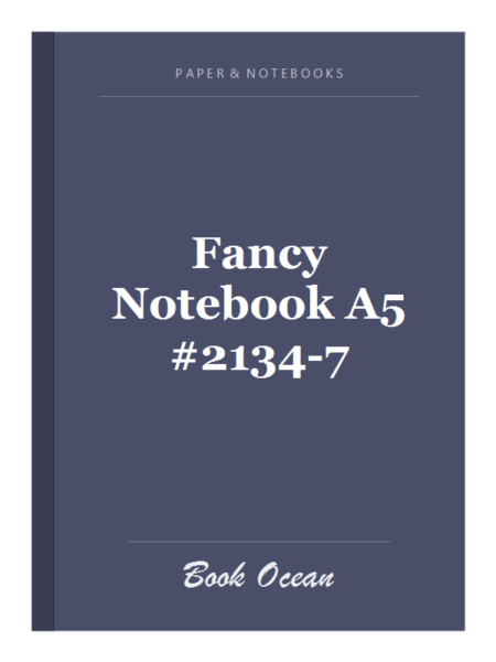 Fancy Notebook A5 #2134-7