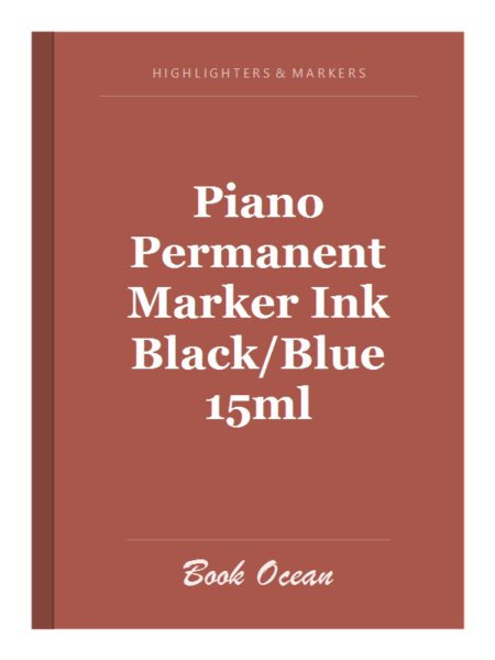 Piano Permanent Marker Ink Black/Blue 15ml