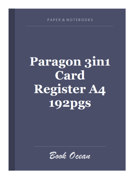 Paragon 3in1 Card Register A4 192pgs