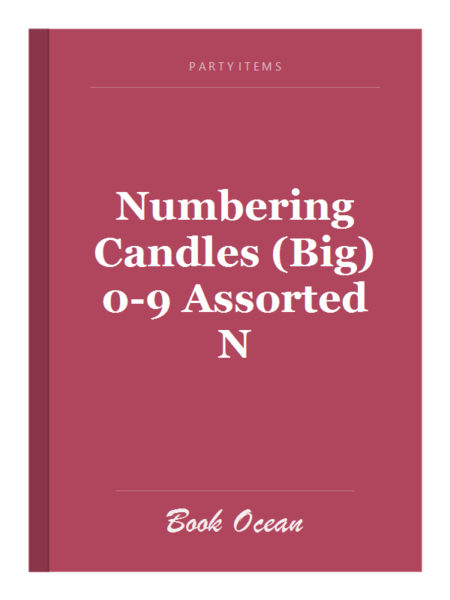 Numbering Candles (Big) 0-9 Assorted N