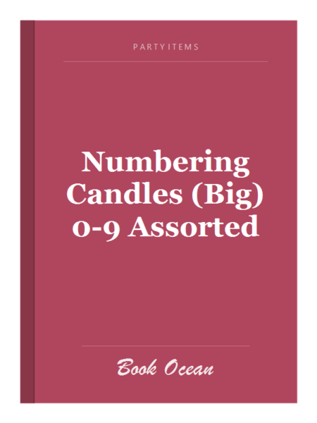 Numbering Candles (Big) 0-9 Assorted