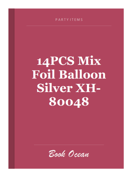14PCS Mix Foil Balloon Silver XH-80048