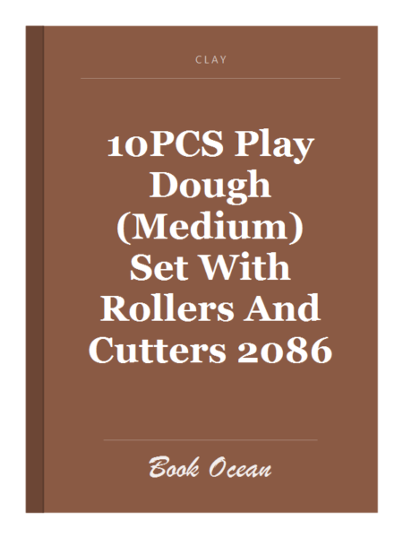 10PCS Play Dough (Medium) Set With Rollers And Cutters 2086