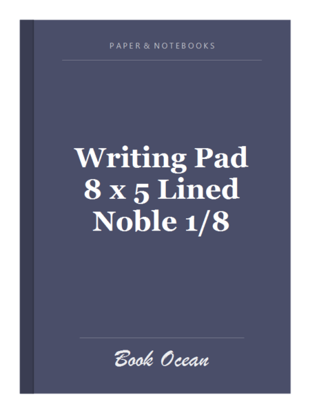 Writing Pad 8 x 5 Lined Noble 1/8