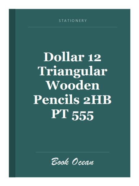 Dollar 12 Triangular Wooden Pencils 2HB PT 555