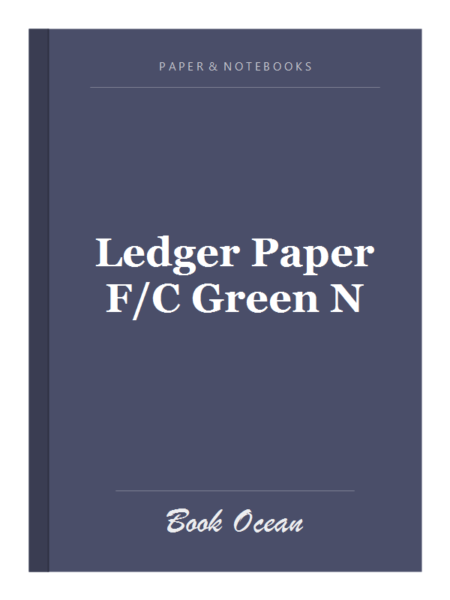 Ledger Paper F/C Green N