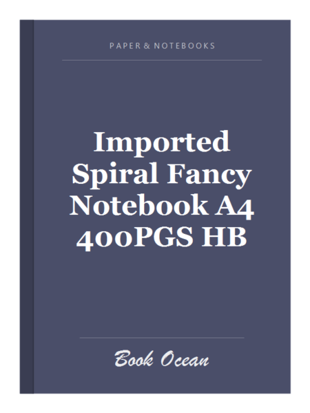 Imported Spiral Fancy Notebook A4 400PGS HB
