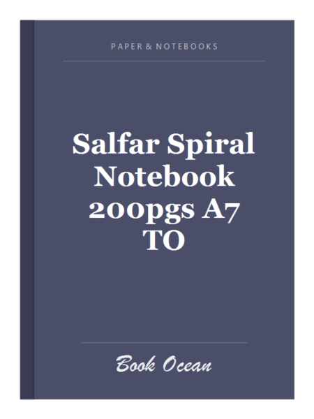 Salfar Spiral Notebook 200pgs A7 TO