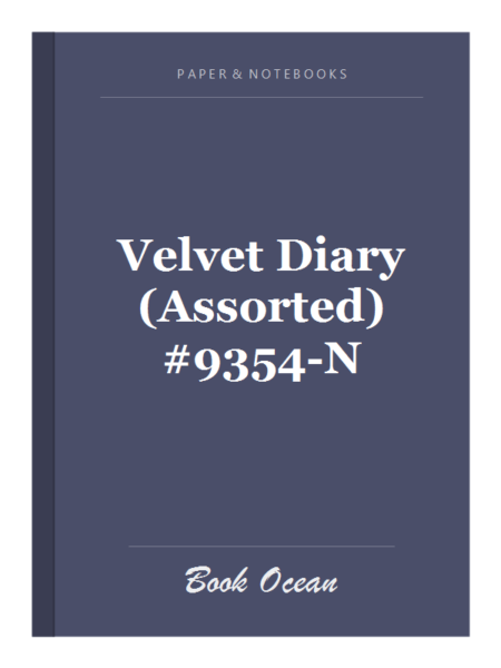 Velvet Diary (Assorted) #9354-N