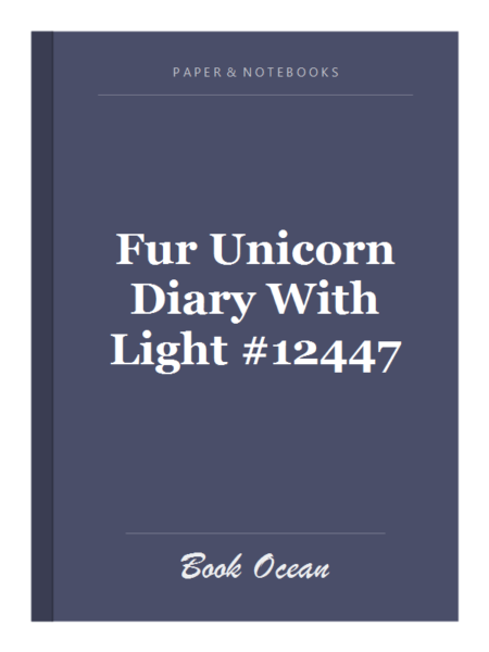 Fur Unicorn Diary With Light #12447