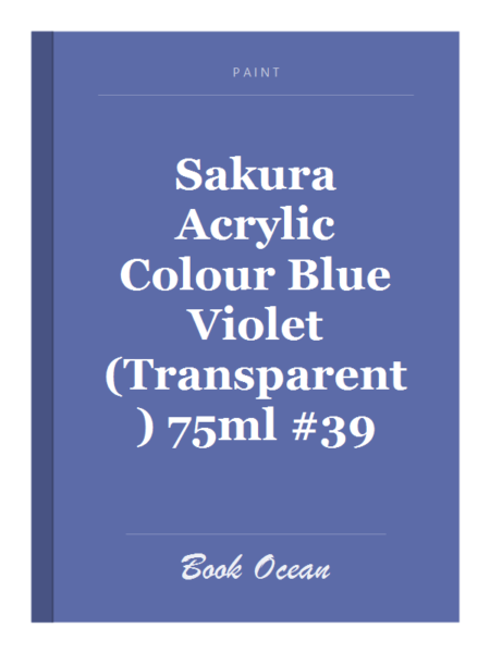 Sakura Acrylic Colour Blue Violet (Transparent) 75ml #39