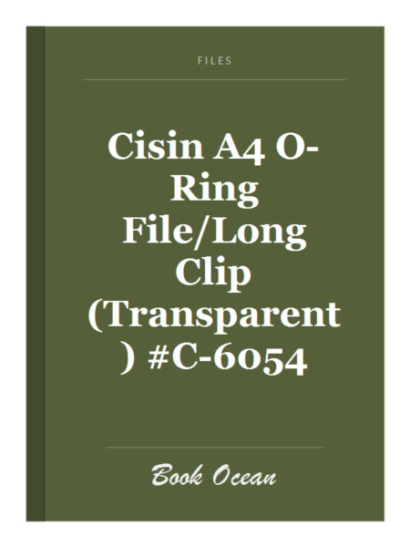 Cisin A4 O-Ring File/Long Clip (Transparent) #C-6054