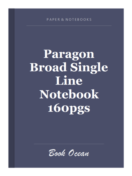 Paragon Broad Single Line Notebook 160pgs