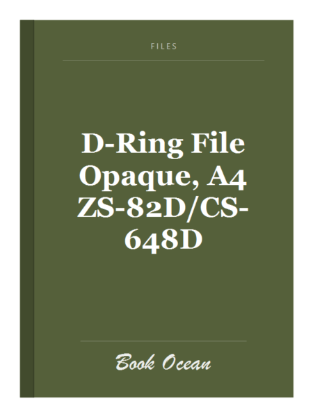 D-Ring File Opaque, A4 ZS-82D/CS-648D