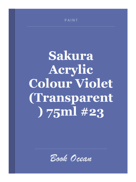 Sakura Acrylic Colour Violet (Transparent) 75ml #23