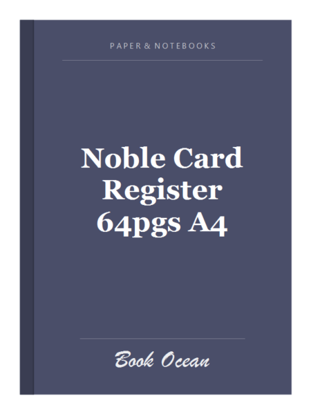 Noble Card Register 64pgs A4