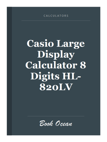 Casio Large Display Calculator 8 Digits HL-820LV