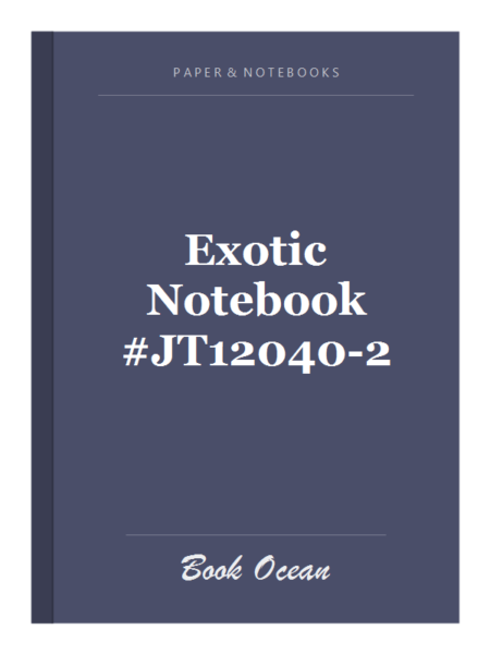 Exotic Notebook #JT12040-2