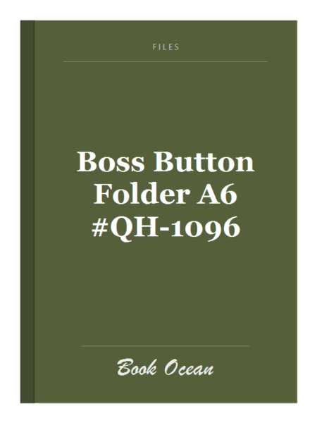 Boss Button Folder A6 #QH-1096