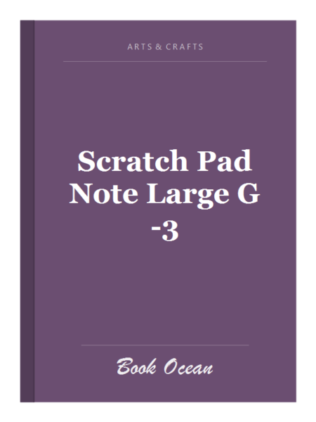 Scratch Pad Note Large G-3