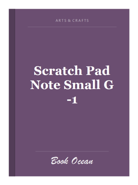 Scratch Pad Note Small G-1