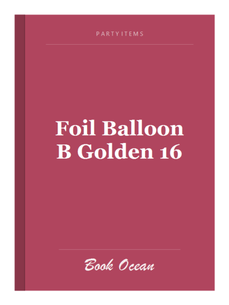 Foil Balloon B Golden 16