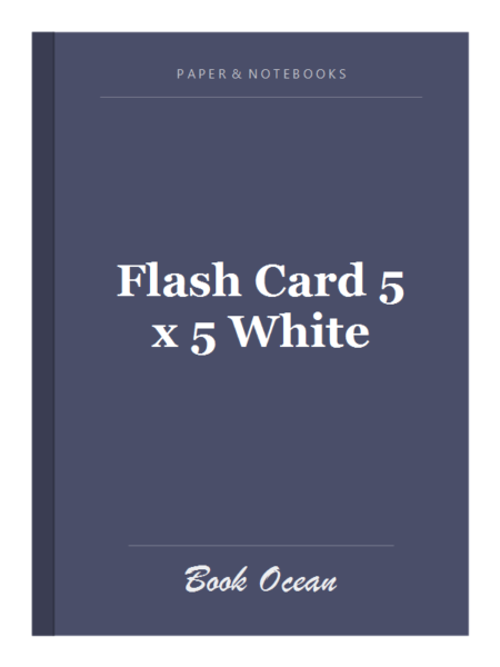 Flash Card 5 x 5 White