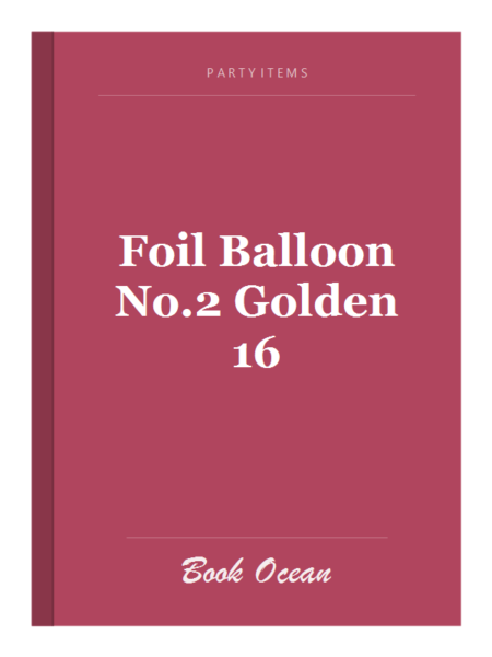 Foil Balloon No.2 Golden 16