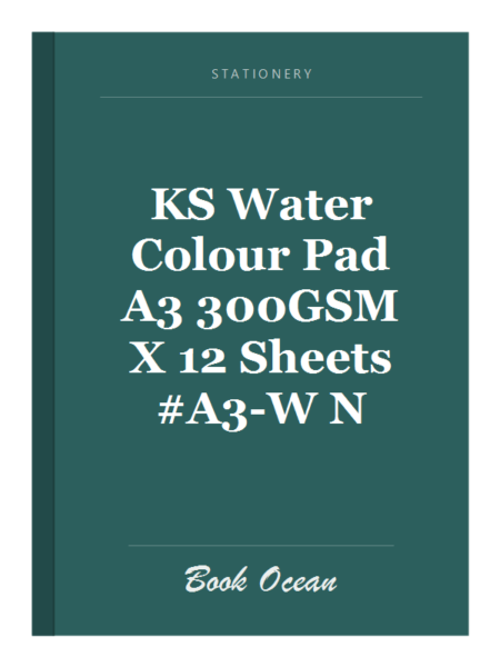 KS Water Colour Pad A3 300GSM X 12 Sheets #A3-W N