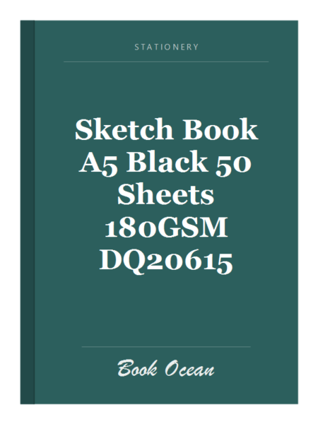 Sketch Book A5 Black 50 Sheets 180GSM DQ20615