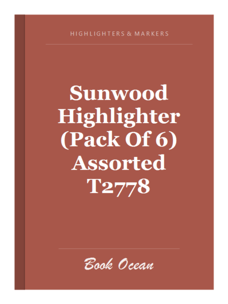 Sunwood Highlighter (Pack Of 6) Assorted T2778
