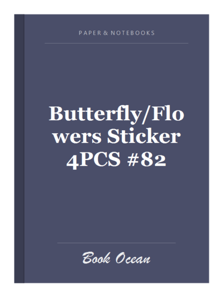 Butterfly/Flowers Sticker 4PCS #82