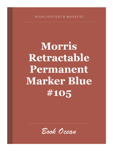 Morris Retractable Permanent Marker Blue #105