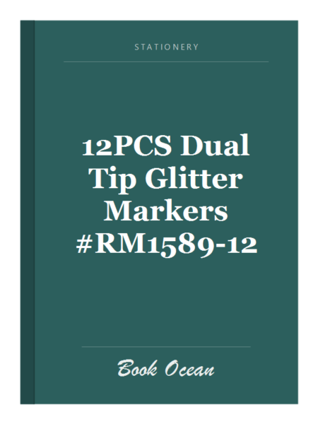 12PCS Dual Tip Glitter Markers #RM1589-12