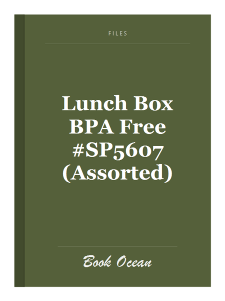Lunch Box BPA Free #SP5607 (Assorted)