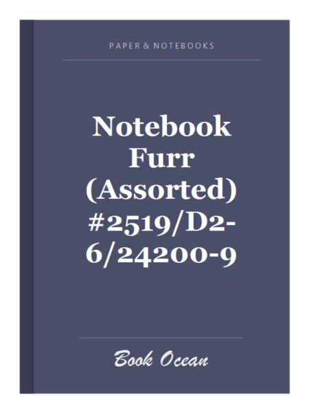 Notebook Furr (Assorted) #2519/D2-6/24200-9